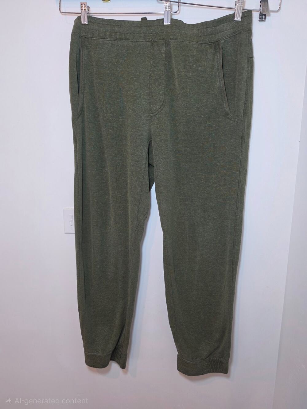 prAna Olive Green Breath Jogger Pants XL Drawstring Pockets